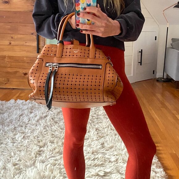 Zadig & Voltaire Tan Perforated Bag - Picture 4 of 8